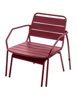 Salon Duo Relax Phuket 2 Places - Acier époxy - Bordeaux -Produits De Jardin salon duo relax phuket 2 places acier epoxy bordeaux 5