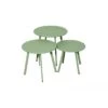Table Basse D'appoint MASSAI Ø45cm - Acier époxy - Vert Light -Produits De Jardin table basse d appoint massai o45cm acier epoxy