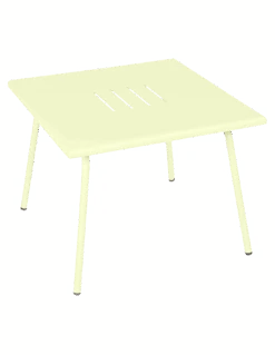 Table Basse De Jardin Monceau Métal Carrée 57 X 57 Cm - Citron Givré
