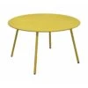 Table Basse Rio Ø70cm En Acier - Moutarde -Produits De Jardin table basse rio o70cm en acier moutarde