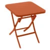 Table D'appoint Greensboro Carrée Pliante - Acier époxy - AMBRE -Produits De Jardin table d appoint greensboro carree pliante acier epoxy ambre