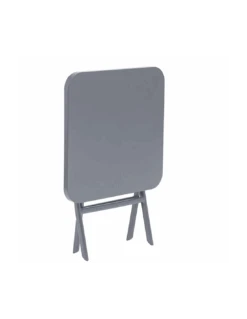 Table D'appoint Greensboro Carrée Pliante - Acier époxy - Quartz -Produits De Jardin table d appoint greensboro carree pliante acier epoxy quartz 2