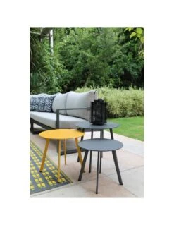 Table D'appoint MASSAI Ø50 Cm - Acier époxy - Vert Light -Produits De Jardin table d appoint massai o50 cm acier epoxy 17