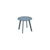 Table D'appoint Saona D.50 X H.45 Cm Bleu Canard - Acier époxy -Produits De Jardin table d appoint saona d50 x h45 cm acier epoxy bleu canard