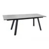 Table De Jardin AGRA Extensible 150/200/250 Cm - Aluminium Et Verre - Graphite / Perle -Produits De Jardin table de jardin agra extensible 150200250 cm aluminium et verre graphite perle