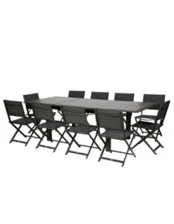 Table De Jardin Allure Extensible 10 Places - Aluminium Et HPL Effet Bois -Produits De Jardin table de jardin allure extensible 10 places aluminium et hpl effet bois 4