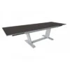 Table De Jardin AMBER Extensible L.180/230/280 Cm - Blanc Black Boréal -Produits De Jardin table de jardin amber extensible l180230280 cm blanc black boreal
