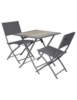 Table De Jardin Azua Pliante Carrée 2 Places - Aluminium - Gris Smoke Plateau Ect Effet Bois -Produits De Jardin table de jardin azua pliante carree 2 places aluminium gris smoke plateau ect effet bois 2