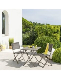 Table De Jardin Azua Pliante Carrée 2 Places - Aluminium - Tonka -Produits De Jardin table de jardin azua pliante carree 2 places aluminium tonka 1