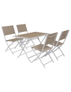 Table De Jardin Azua Pliante Rectangle 4 Places - Aluminium - Gris Smoke Plateau Ect Effet Bois -Produits De Jardin table de jardin azua pliante rectangle 4 places aluminium gris smoke plateau ect effet bois 4