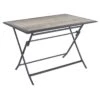 Table De Jardin Azua Pliante Rectangle 6 Places - Aluminium - Gris Smoke Plateau Effet Bois -Produits De Jardin table de jardin azua pliante rectangle 6 places aluminium gris smoke plateau effet bois