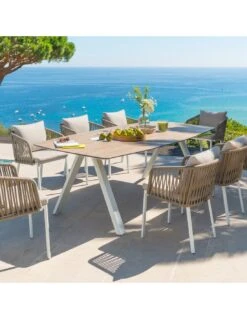 Table De Jardin Barcelone Rectangulaire - Aluminium Et ECP -Produits De Jardin table de jardin barcelone rectangulaire aluminium et ecp 3