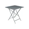 Table De Jardin Bistro 71x71 Cm - Métal Pliante Carrée - Gris Orage -Produits De Jardin table de jardin bistro 71x71 cm metal pliante carree