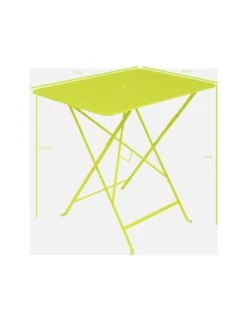 Table De Jardin Bistro 77 X 57 Cm - Métal Pliante Rectangle - Miel -Produits De Jardin table de jardin bistro 77x57 cm metal pliante rectangle 21