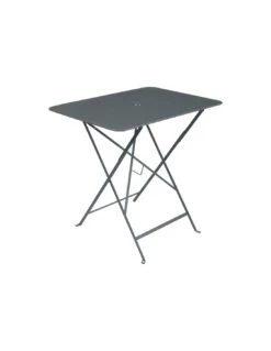 Table De Jardin Bistro 77 X 57 Cm - Métal Pliante Rectangle - Bleu Abysse -Produits De Jardin table de jardin bistro 77x57 cm metal pliante rectangle 5