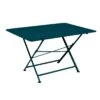 Table De Jardin Cargo 128x90 Cm En Métal Rectangle Pliante - Bleu Acapulco -Produits De Jardin table de jardin cargo 128x90 cm en metal rectangle pliante bleu acapulco