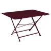 Table De Jardin Cargo 128x90 Cm En Métal Rectangle Pliante - Cerise Noire -Produits De Jardin table de jardin cargo 128x90 cm en metal rectangle pliante cerise noire