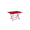 Table De Jardin Cargo 128x90 Cm En Métal Rectangle Pliante - Piment -Produits De Jardin table de jardin cargo 128x90 cm en metal rectangle pliante piment