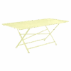 Table De Jardin Cargo 190x90 Cm - Métal Rectangle Pliante - Citron Givré -Produits De Jardin table de jardin cargo 190x90 cm metal rectangle