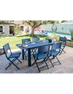 Table De Jardin Eos Extensible 130/180 Cm En Aluminium - Rouge -Produits De Jardin table de jardin eos extensible 130180 cm aluminium 1