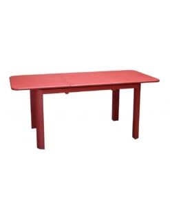 Table De Jardin Eos Extensible 130/180 Cm En Aluminium - Rouge
