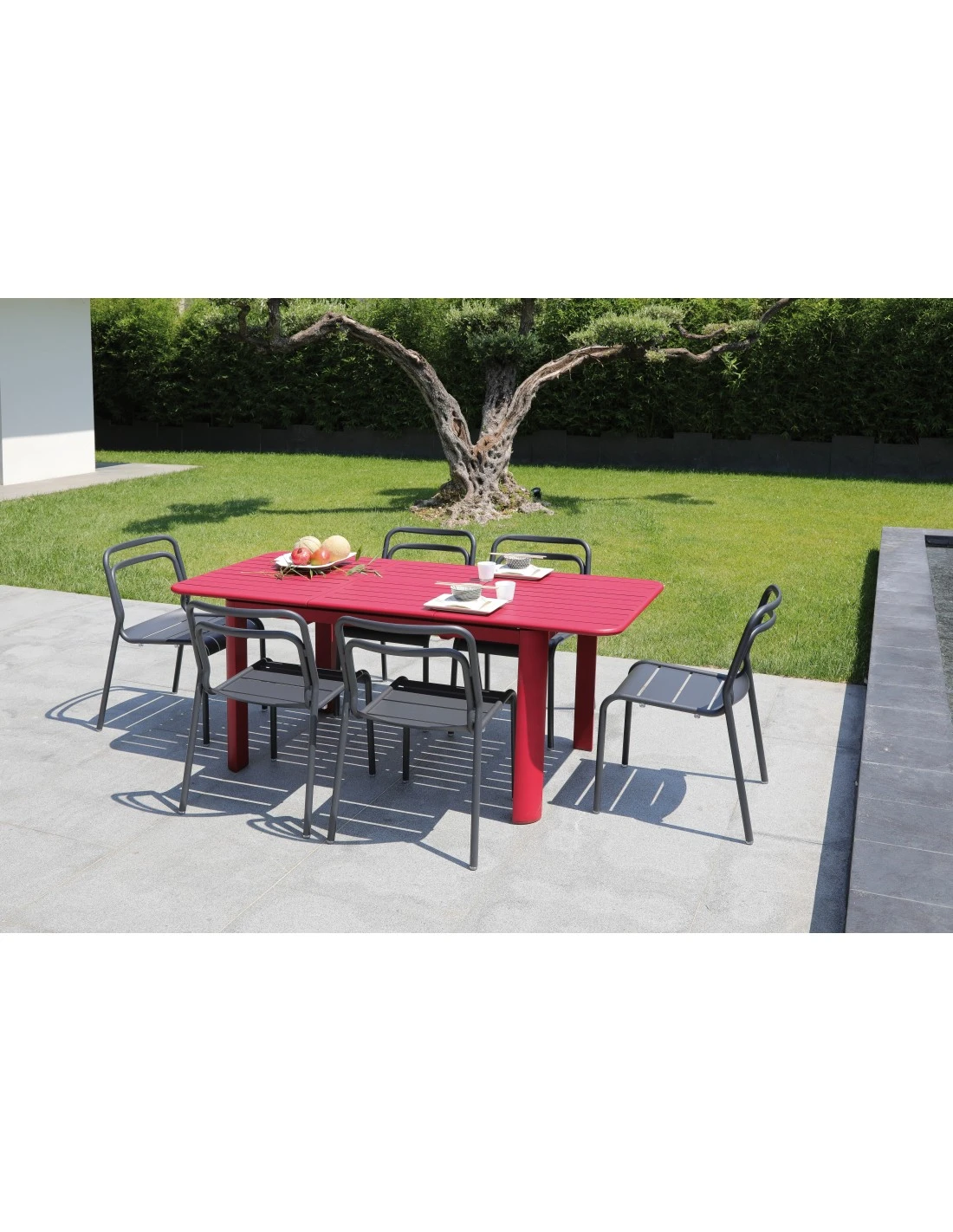 Table De Jardin Eos Extensible 130/180 Cm En Aluminium - Vert 5 Table De Jardin Eos Extensible 130/180 Cm En Aluminium - Vert – Image 3