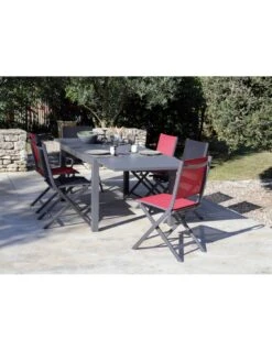 Table De Jardin Extensible Alice - Aluminium Graphite - 140 / 240 -Produits De Jardin table de jardin extensible alice aluminium graphite 140 240 3