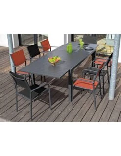 Table De Jardin Extensible Alice - Aluminium Graphite - 140 / 240 -Produits De Jardin table de jardin extensible alice aluminium graphite 140 240 5