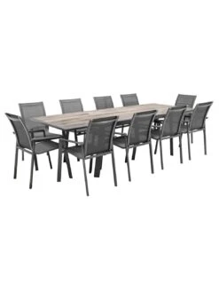 Table De Jardin Extensible Pavane 10 Personnes - Pécan -Produits De Jardin table de jardin extensible pavane 10 personnes pecan 3