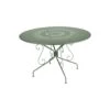 Table De Jardin Montmartre D.117 Cm - Métal Ronde - Vert Opaline