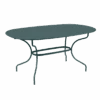Table De Jardin Opéra Ovale 160 X 90 Cm - Métal Acier - Gris Orage -Produits De Jardin table de jardin opera ovale 160 x 90 cm metal acier gris orage