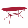 Table De Jardin Opéra Ovale 160 X 90 Cm - Métal Acier - Piment -Produits De Jardin table de jardin opera ovale 160 x 90 cm metal acier piment