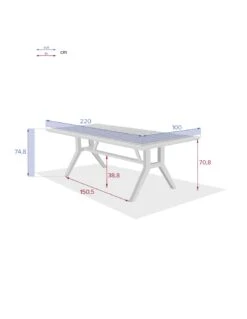Table De Jardin Papouasie 8 Places - Bois D'acacia -Produits De Jardin table de jardin papouasie 8 places bois d acacia 5