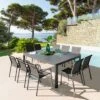 Table De Jardin Paradize Carrée Extensible - Aluminium Graphite
