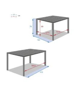 Table De Jardin Paradize Carrée Extensible - Aluminium Graphite -Produits De Jardin table de jardin paradize carree extensible aluminium graphite 7