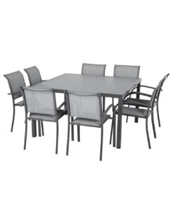 Table De Jardin Piazza Carrée 8 Personnes - Aluminium -Produits De Jardin table de jardin piazza carree 8 personnes aluminium 2