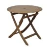 Table De Jardin Sophie Pliante Ronde En Eucalyptus - 80 Cm -Produits De Jardin table de jardin sophie pliante ronde en eucalyptus