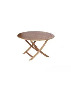 Table De Jardin Sophie Pliante Ronde En Eucalyptus - 80 Cm -Produits De Jardin table de jardin sophie pliante ronde en eucalyptus 3