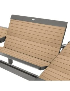 Table De Jardin Allure Extensible 10 Places - Aluminium Imprimé Effet Bois -Produits De Jardin table extensible allure 10 places aluminium imprime effet bois 1 6