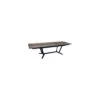 Table GALLEO 150/200/250 X 90 Cm - Aluminium Et Fundermax - Graphite / Cave -Produits De Jardin table galleo 150200250 x 90 cm aluminium et fundermax