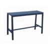 Table Haute Antonino - 160 X 66 Cm Aluminium/Lattes - Bleu -Produits De Jardin table haute antonino 160 x 66 cm aluminiumlattes bleu