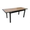 Table Louisiane II Extensible - Aluminium Graphite Plateau OAK - L.147/187 X L.80 X H.76 Cm -Produits De Jardin table louisiane ii extensible aluminium graphite plateau oak 4