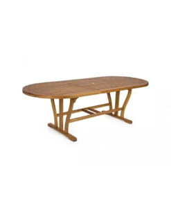 Table Ovale Extensible Acacia Noémi 180/240 X 100cm