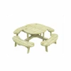 Table Pique-nique Oscar 231 X 231 Cm Traitée Autoclave Vert -Produits De Jardin table pique niques oscar 231 x 231 cm traitee autoclave traitement autoclave vert