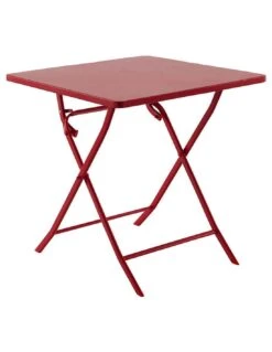 Produits De Jardin -Produits De Jardin table pliante carree greensboro 2 places groseille 1