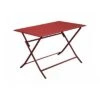Table Pliante LORITA 110 X 70 Cm En Aluminium - Rouge