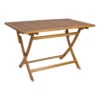 Table Pliante Rectangle En Acacia Noemi 120 X 70 Cm