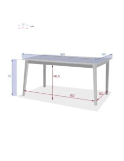 Table Rectangulaire TIWI En Bois D'Acacia -Produits De Jardin table rectangulaire tiwi en bois d acacia 7