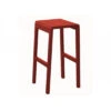 Tabouret Haut Antonino - Aluminium Rouge