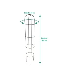 Tipis "obélisque" Anthracite Au Choix - 1.5 M -Produits De Jardin tipis obelisque anthracite au choix 9